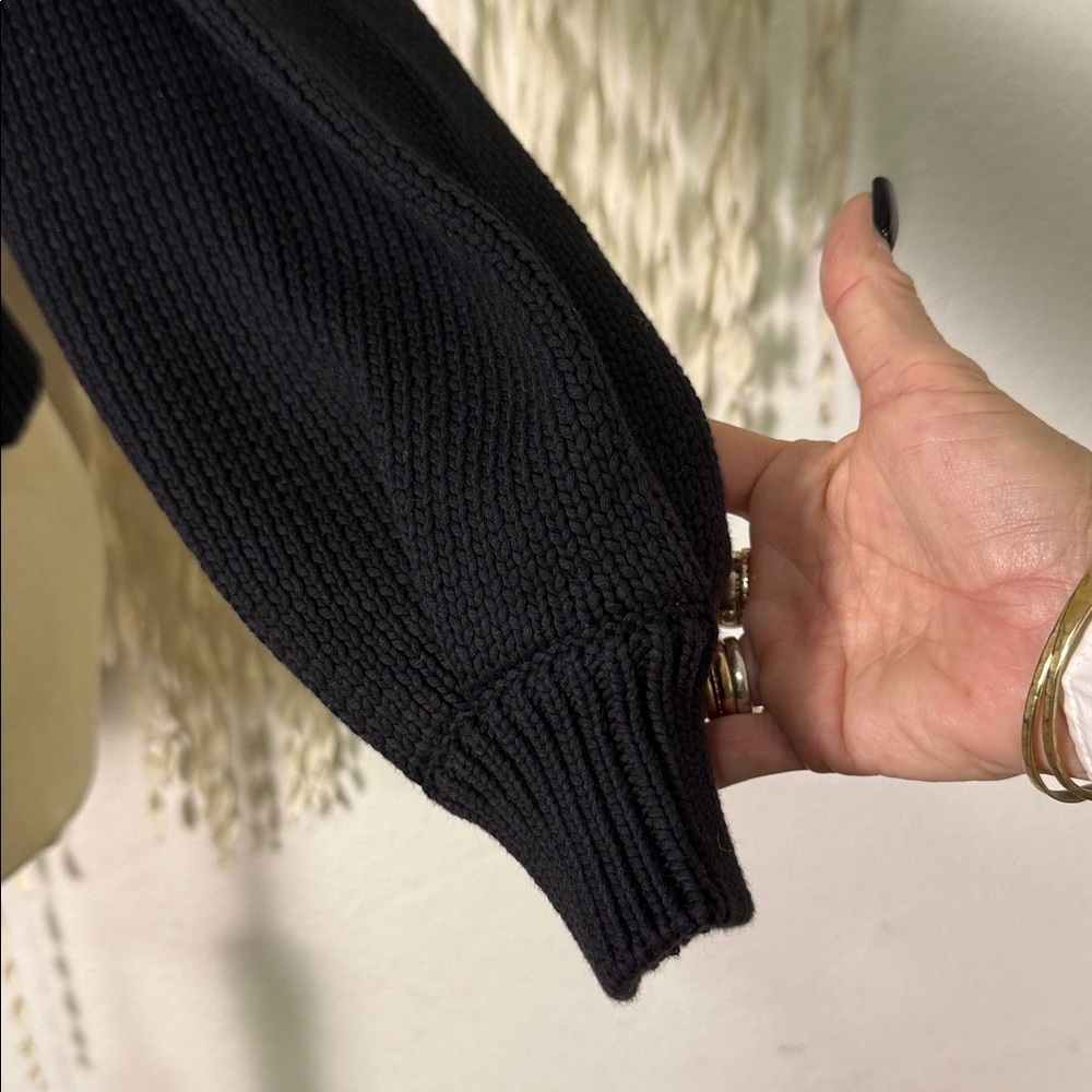 AJE Elle Chain Open Back Knit Jumper in Black Size XS - Picture 6 of 16